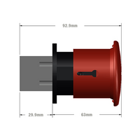 50-301-1 MODULAR SOLUTIONS DOOR PART<br>EMERGENCY UNLOCK FOR SLAM LATCH